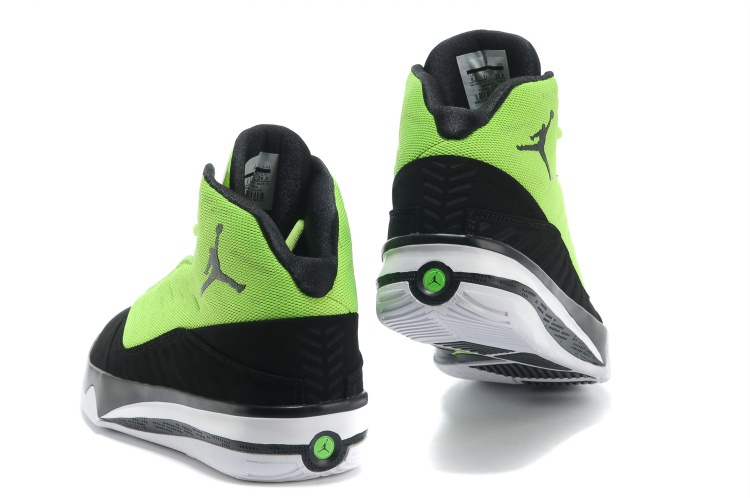 Jordan B`MO Green Black White Shoes - Click Image to Close